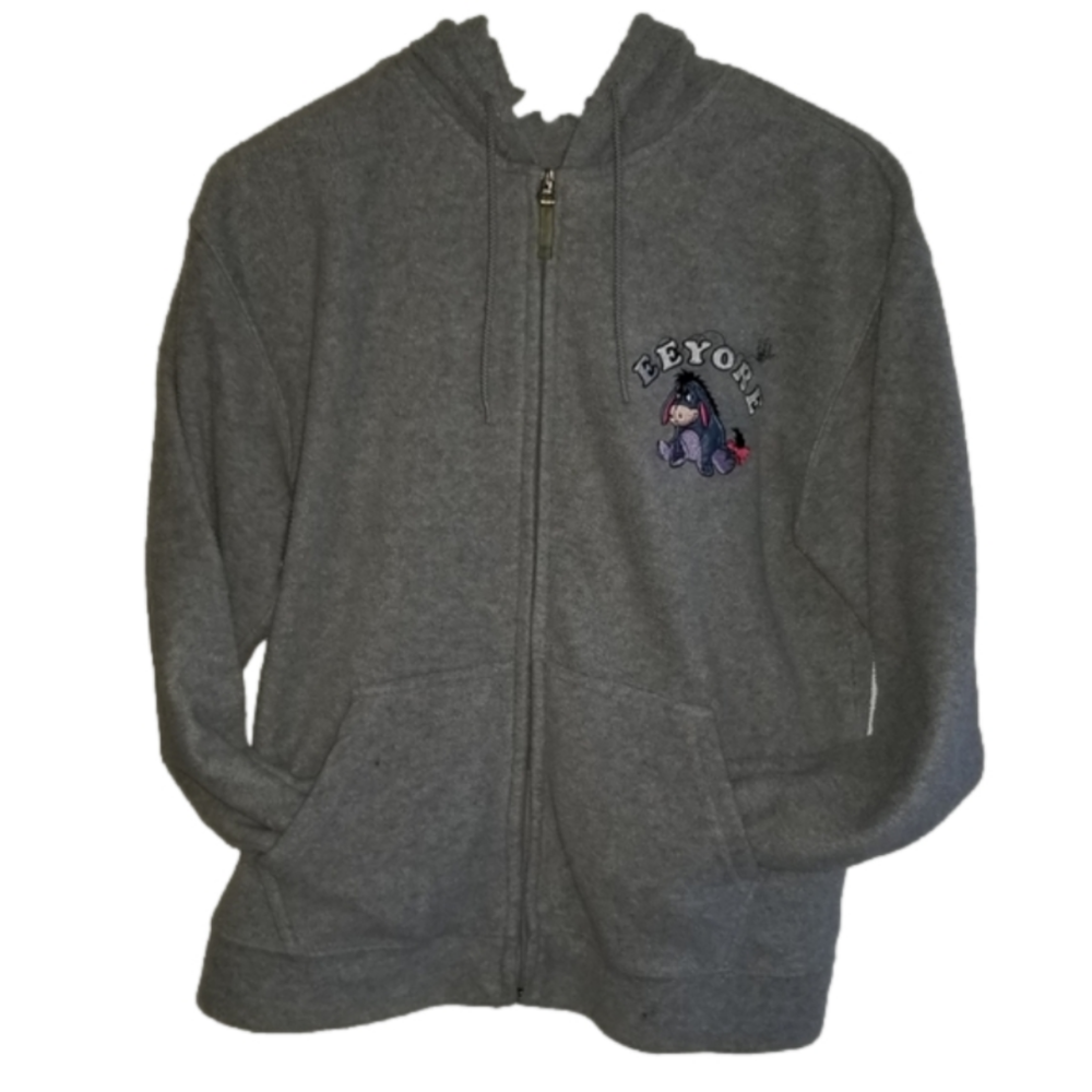 Vintage Disney Fleece ZipUp Eeyore Size S